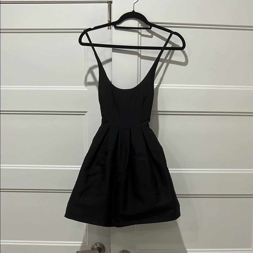 Cute Dark Blue Sleeveless Dress